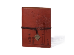 JILLIOPER Cuaderno de papel suave para escribir, recargable, con anillas ajustables y páginas kraft rayadas, ideal como regalo para escritores y estudiantes en 