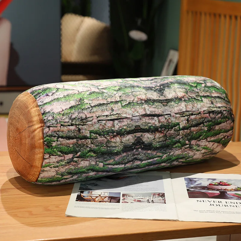 (estilo C, 90 Cm) Almohada De Peluche Con Forma De Estaca De Madera Simulada En 3d, Cojín Creativo