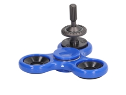 Ats-juguete De Giroscopio De Metal Para Dedos Con Luz Azul Y Morada Alivio Del Estrés Adhd Juguete Sensorial De Rotación