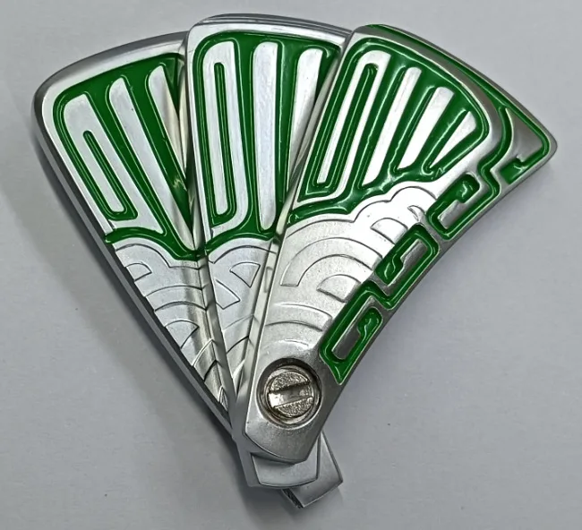 Mini Spinner De Metal (verde) Con Mecanismo De Empuje, Moneda Táctil Y Deslizador Mecánico Para Aliviar El Estrés.
