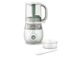Procesador De Alimentos Para Bebés 4 En 1: Cocina Al Vapor, Tritura, Calienta Y Descongela.