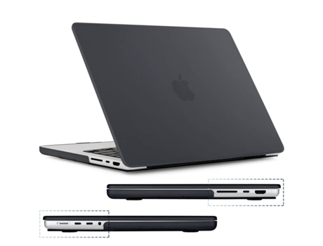 360 Cubierta De Teclado De Pantalla Protectora Para Macbook Pro 13 2019 A2159 Negro