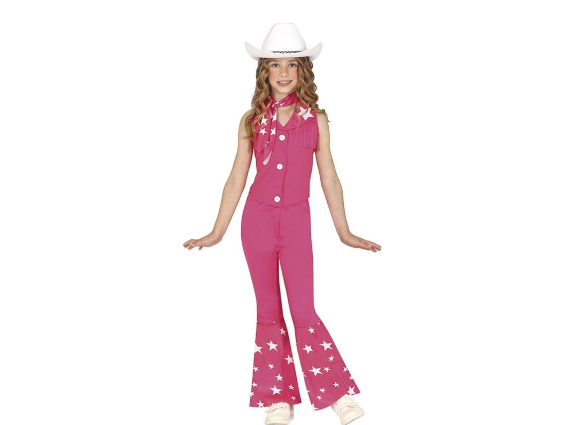 Disfraz de Muñeca Vaquera rosa para niña