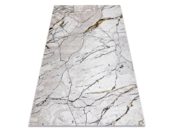 Alfombra Gloss Moderno 529A 53 Mármol, Roca, Elegante, Glamour Marfil/Beige (140 x 190 cm)