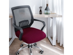 Fundas elásticas para sillas, protectores de cojines de asiento EIFSON en color burdeos.