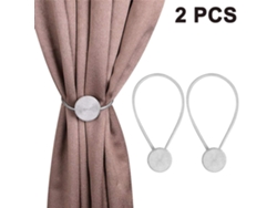2 Uds. Ataduras Magnéticas Para Cortinas, Sujetadores Decorativos Sin Perforar, Cierre Magnético Fuerte Para Cortinas Finas Y Ligeras