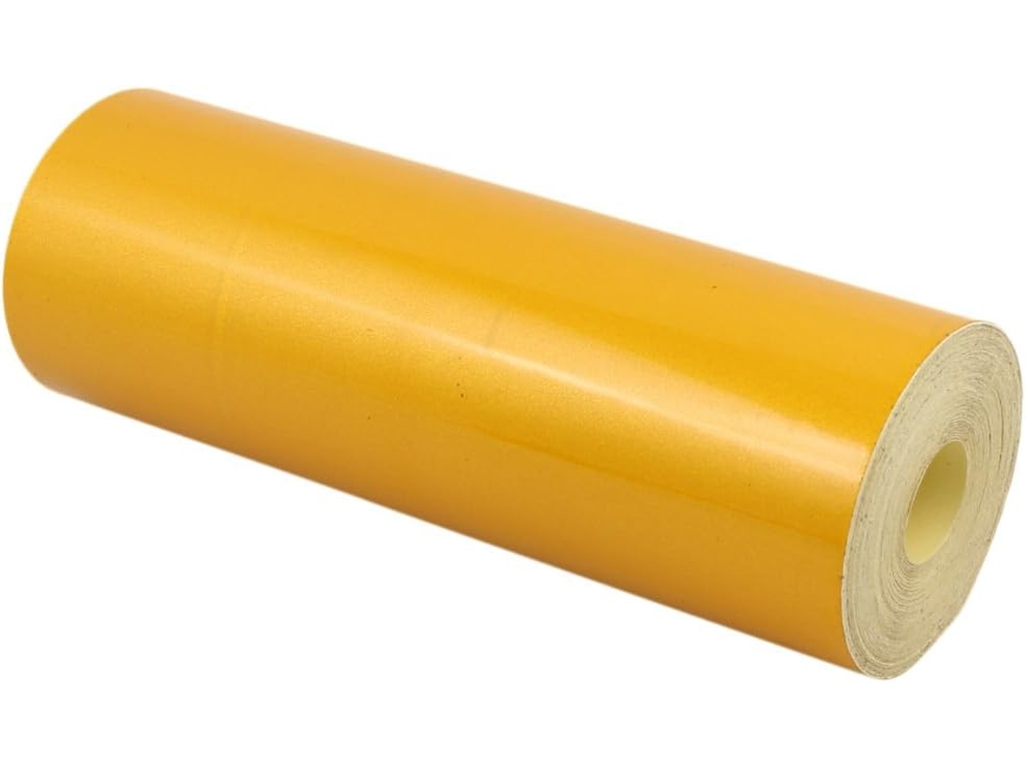 Cinta Reflectante Adhesiva De Seguridad De Una Sola Cara, 20 Cm X 15 M, Color Amarillo