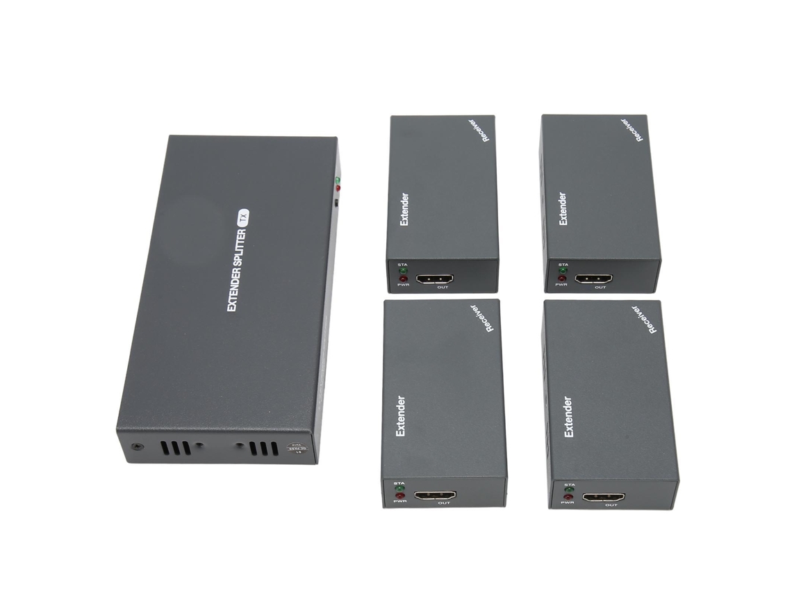 Divisor y extensor de interfaz multimedia HD con soporte de 1080p a 60 Hz y transmisión de 165 pies
