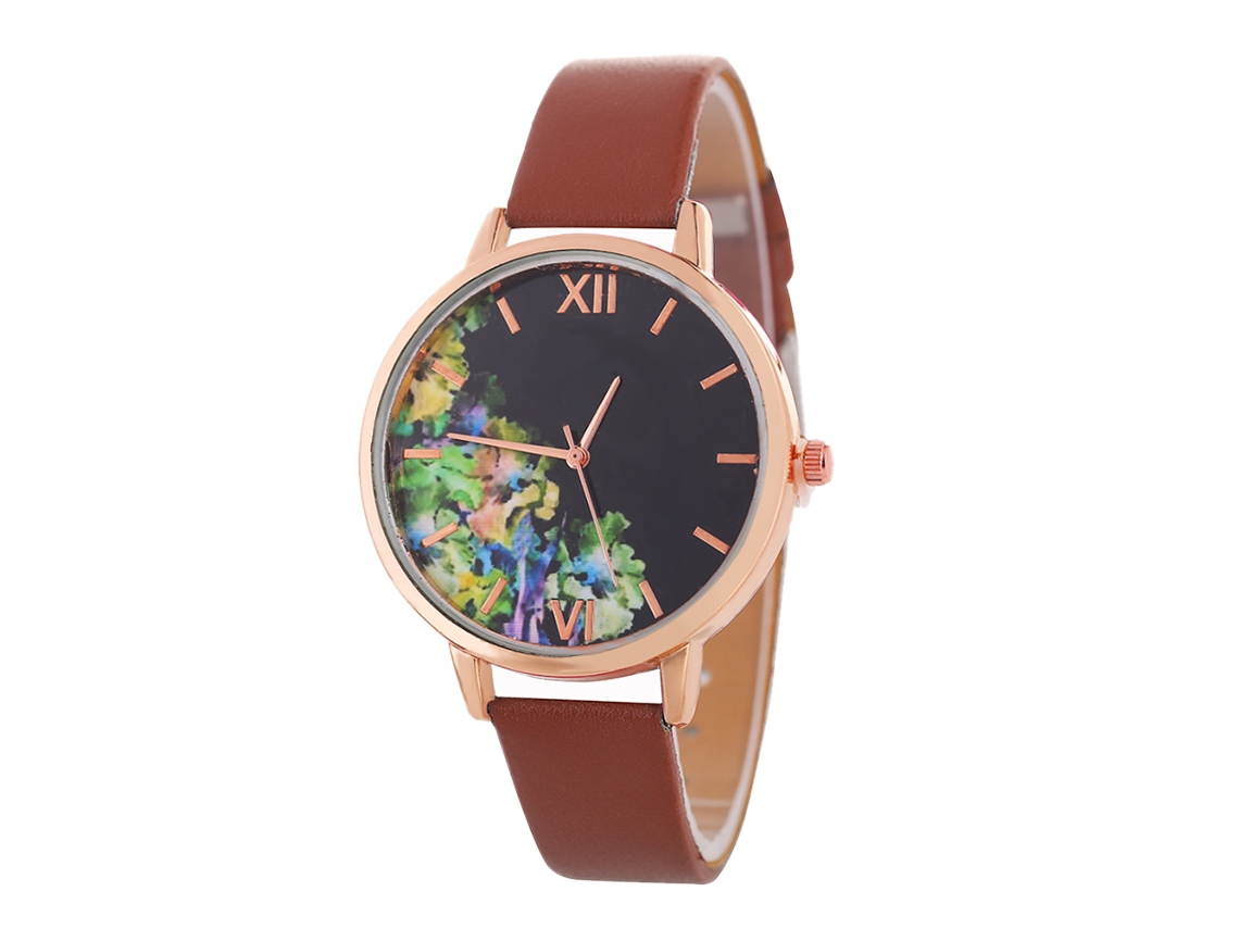 Reloj De Pulsera De Cuarzo Informal Para Mujer Con Esfera Redonda Y Correa De Malla De Aleación (azul)