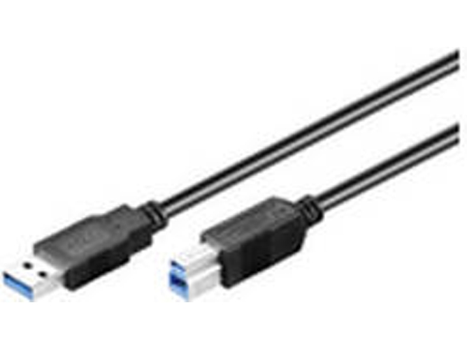 Cable USB MICROCONNECT (USB - USB - 50 cm - Negro)