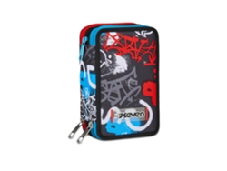 300102414 899 Estuche para lápices Poliéster suave Multicolor Siete