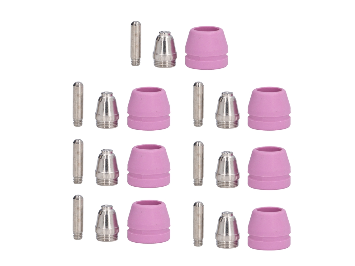 21 Piezas/set De Consumíveis Para Tocha De Cortador De Plasma: Eletrodos, Bicos E Copas Para Sg‑55 Ag‑60 Wsd‑60