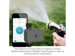 Temporizador De Agua Inteligente Tuya Con Aplicación Bluetooth, Retardo De Lluvia Programable, Requiere Puerta De Enlace, Compatible Con Alexa.