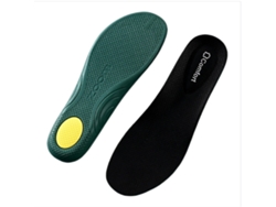 Plantillas Deportivas Para Hombre, Alta Elasticidad Y Absorción De Impactos, Cuero De Primera Capa Y Algodón Ecológico, Tallas 41/43/45 Black 43