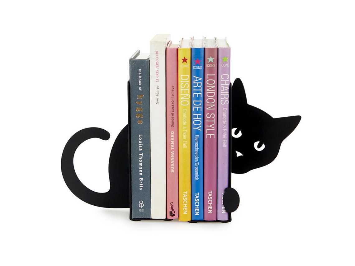Sujeta libros gato negro BALVI
