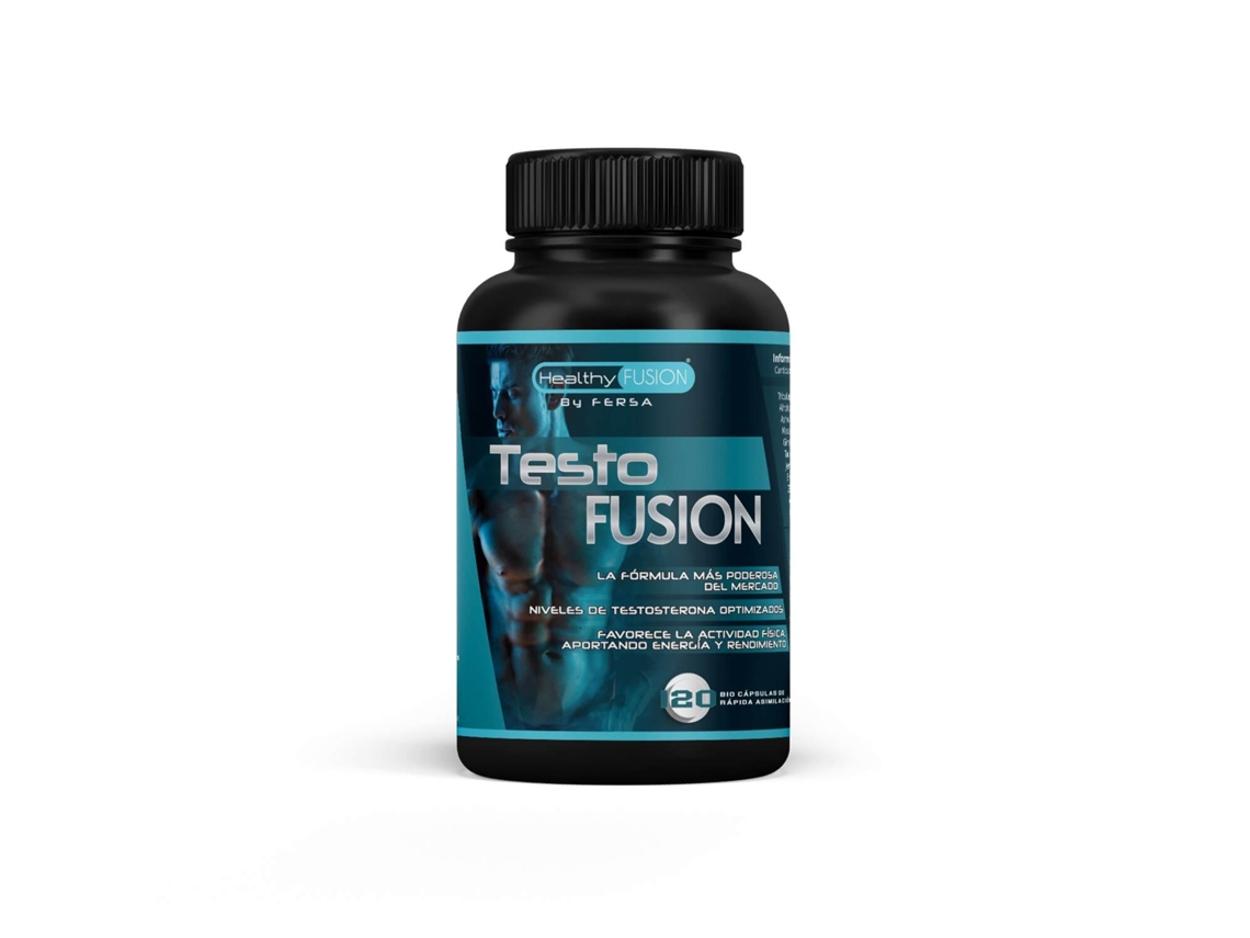 Testo Fusion Testosterona Taurina Maca Andina Ação Queimadora de Gordura 120 Cápsulas