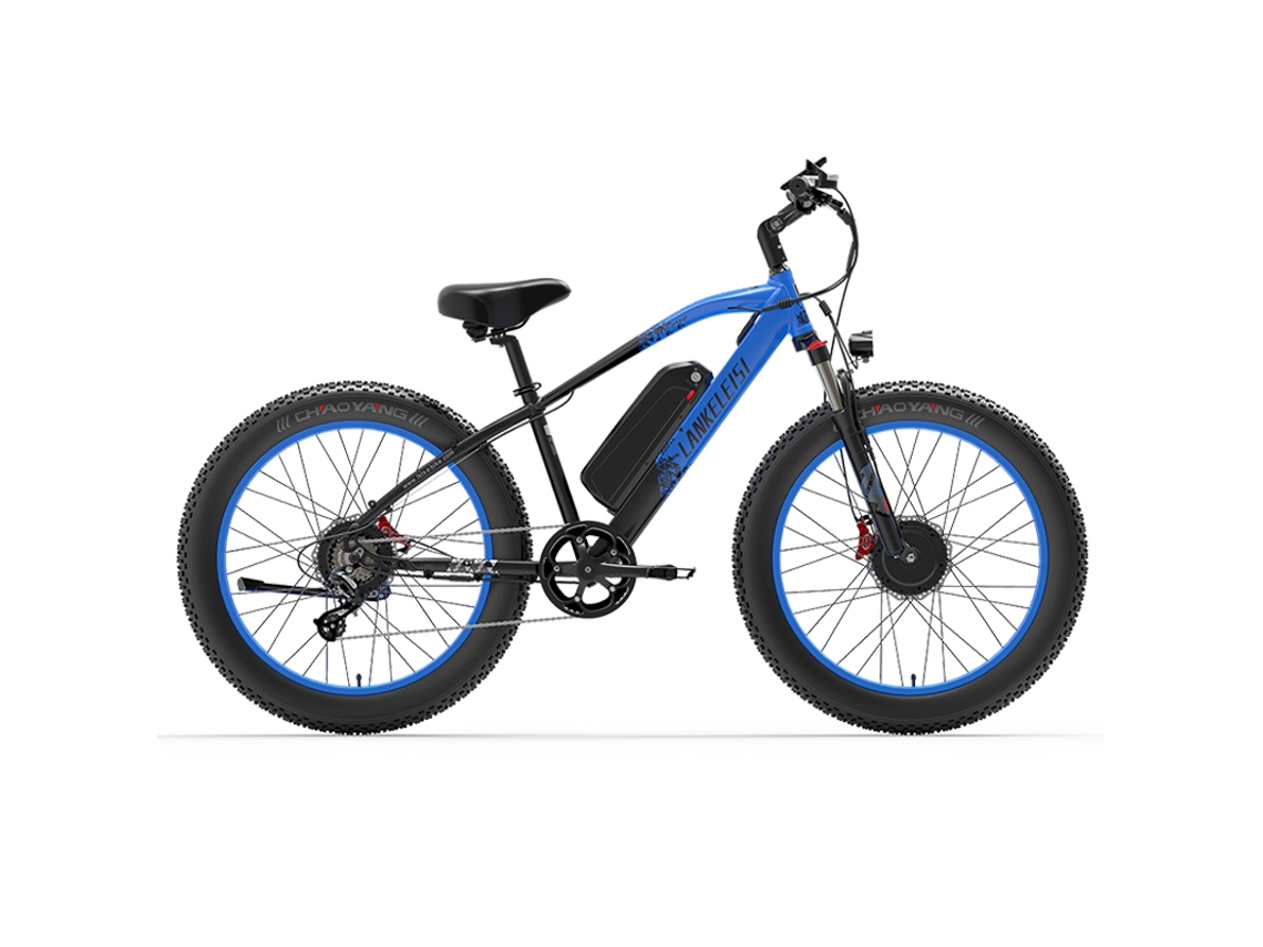 Bicicleta eléctrica Lankeleisi MG740plus de 2000 W, 26", 48 V, 20 Ah, con doble motor para uso en montaña.