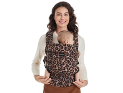 Mochila Portabebés Momcozy Ergonómica, Cómoda Y Ligera Para Bebés De 3 A 24 Meses, Con Estampado De Leopardo.