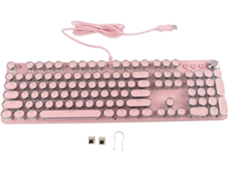 Teclado Mecánico Para Juegos Con Cable De 104 Teclas E Interruptores Azules.