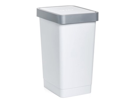 Cubo de Basura TATAY (25 L - Acero Inoxidable - Multicolor)