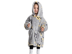 Manta Con Capucha, Pijama De Lana De Cordero Para Bebé, Manta Ponible Adecuada Para Niños De 2 A 6 Años (panda) Cuich