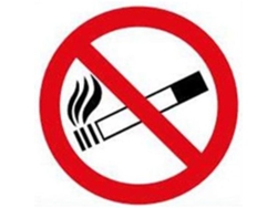Cartel 30x30 cm prohibido fumar
