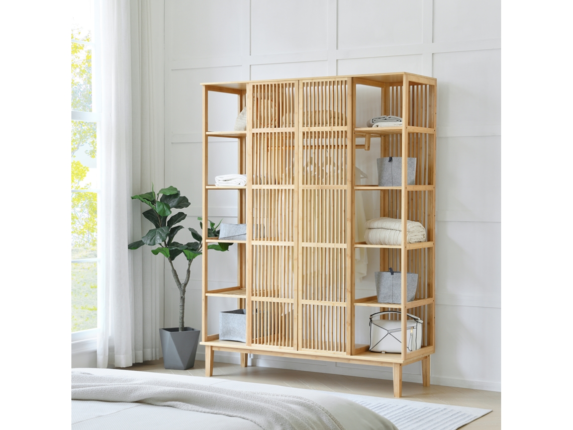 Percha [EN.CASA] Natural (Bambú - 185 x 140 x 45 cm)