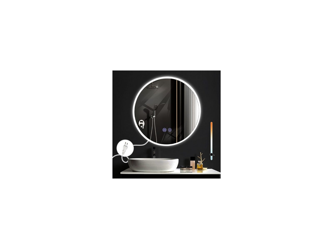 ZMH Espejo de Baño Iluminado con Intensidad Ajustable e Interruptor Táctil