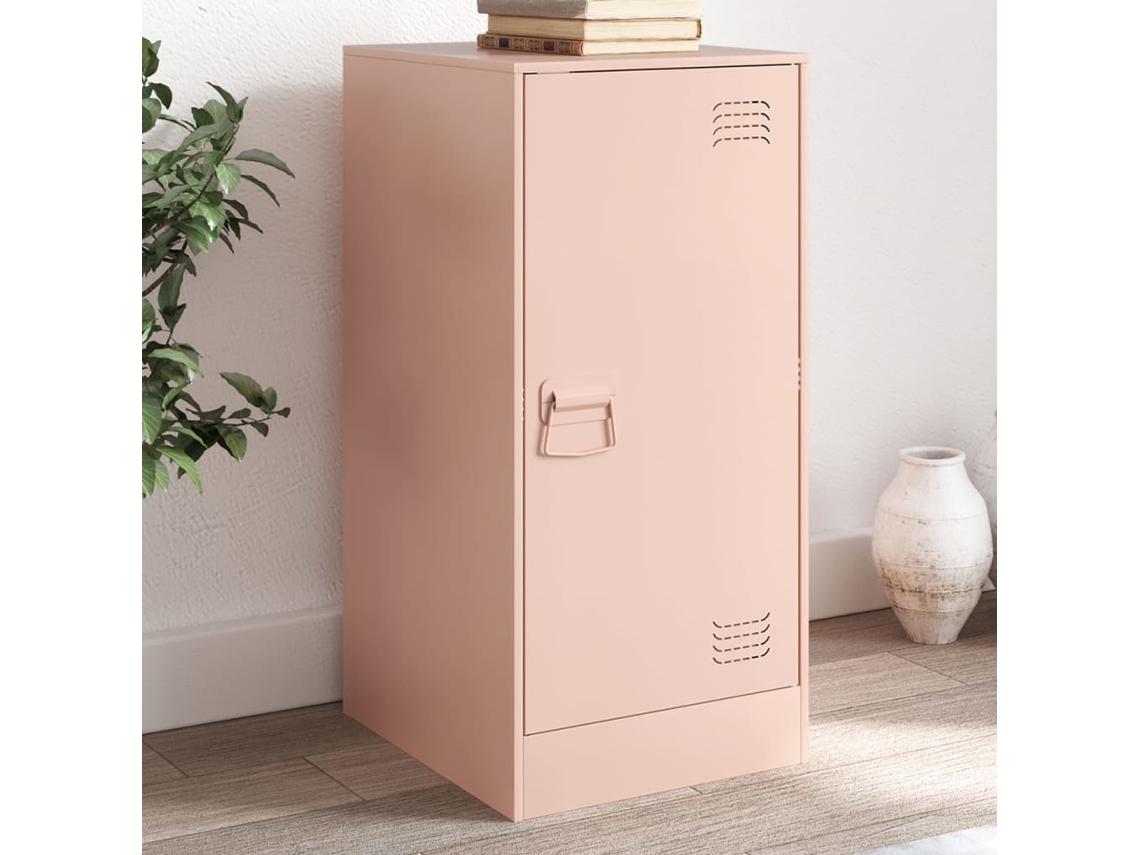 Aparador De Acero Rosa 34,5x39x73 Cm