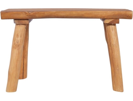 Banco de jardín VIDAXL Marrón Teca (80x40x46 cm)