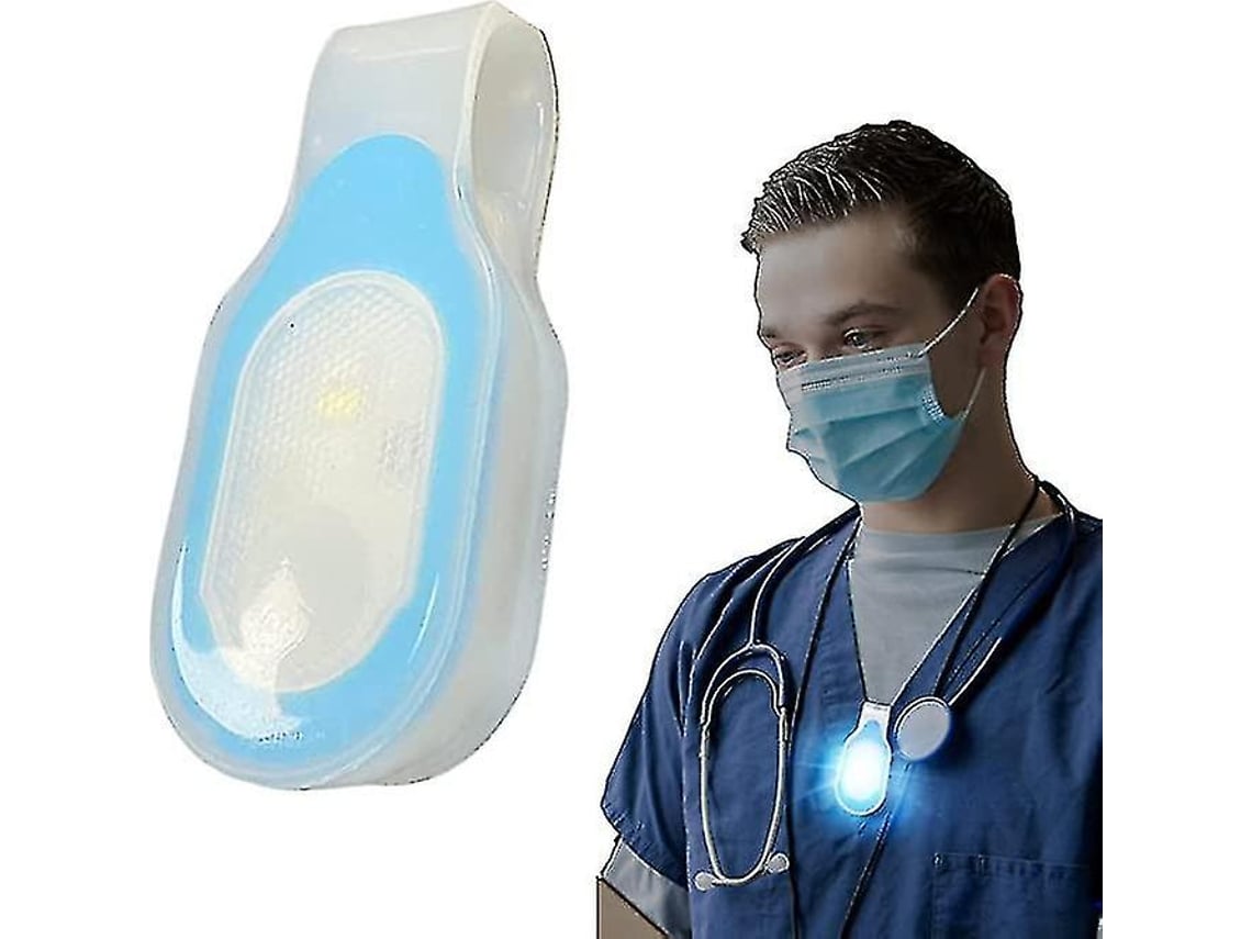 Rebe-luces Led Portátiles Para Enfermeras Con Clip Magnético Libre De Manos, Ideal Para Caminatas, Cuidado De Mascotas Y Correr Azul