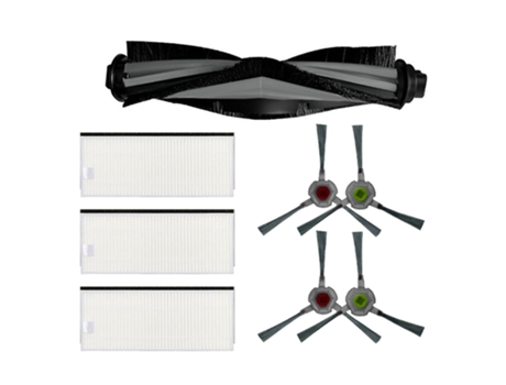 Escova lateral de filtro para aspirador de pó ecovacs deebot ozmo u2/dgn22