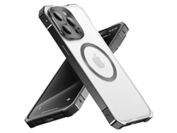 Funda Para Iphone 15 Pro Compatible Con Magsafe, Carcasa Trasera Rígida De Pc Con Marco De Metal Mate
