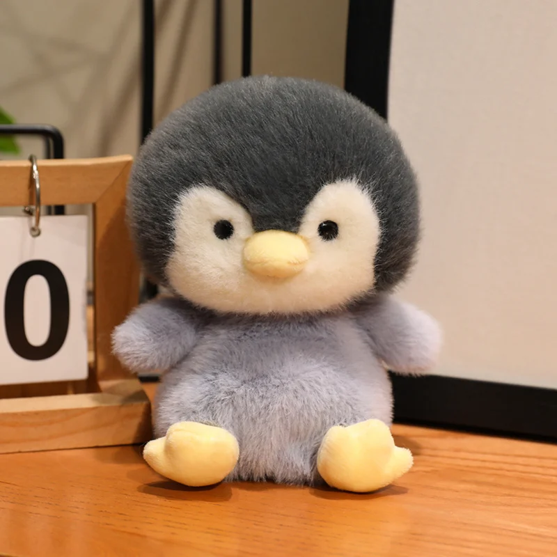 (pingüino De 17 Cm) Lindo Peluche Realista De Animal De Anime Estilo Dibujos Animados