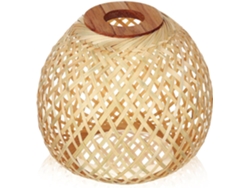 Lámpara De Techo Colgante De Bambú Tejido Natural, Difusor De Luz Suave De Ratán Hecho A Mano.