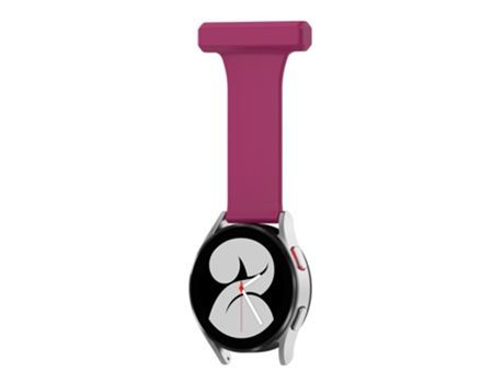 Correa de Silicona estilo pasador 22mm para Samsung Galaxy Watch4 40mm/44mm/Watch4 Classic 42mm/46mm - vino tinto