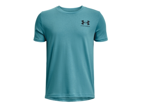 Camiseta de Niños para Deporte UNDER ARMOUR Sportstyle Left Chest Azul (12/14 Años)