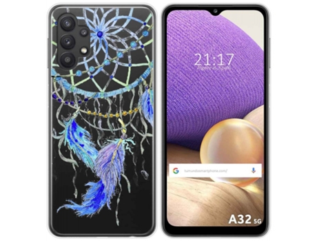 Carcasa Samsung Galaxy A32 5G TUMUNDOSMARTPHONE Dibujos Transparente Multicolor