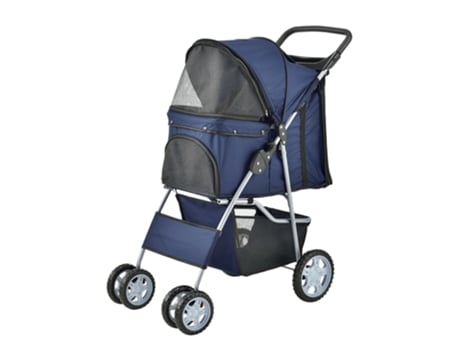 Transportin para Perros PRO.TEC (73 x 46 x 100cm - Acero - Azul)