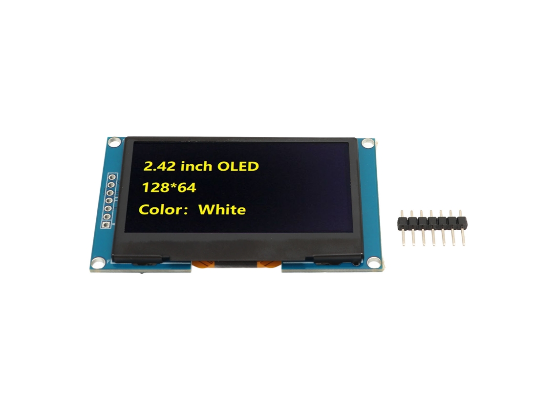 Módulo De Pantalla Oled De 2.42 Pulgadas Con Puerto Serie Spi Y Controlador Ssd1309 Para Diy Mra091b Amarillo