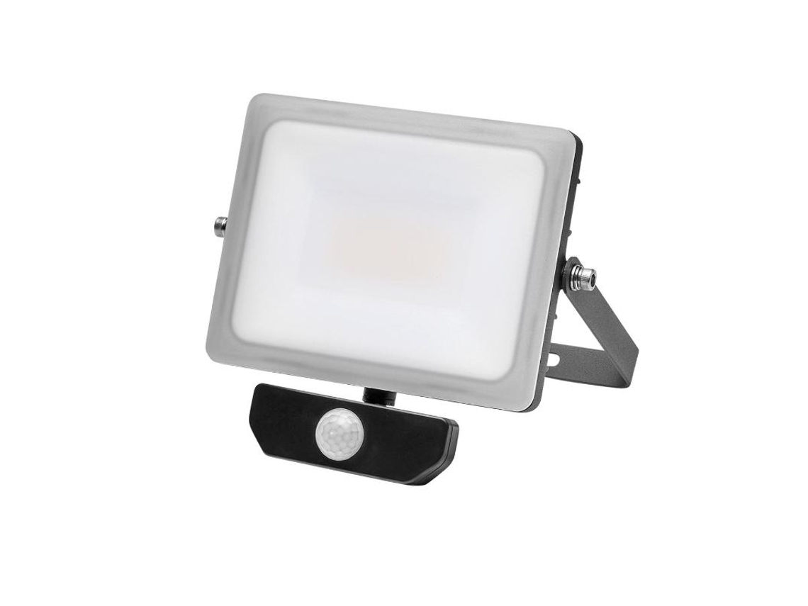 Foco Led Plano 30 Watt. Luz Blanca 4000 K Ip 65 2400 Lumenes Con Sensor de Presencia MAURER
