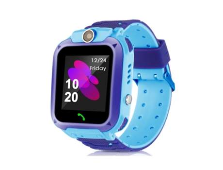 Smartwatch Rastreador de llamadas Sos anti-perdida a prueba de agua para niños para iOS Android Azul