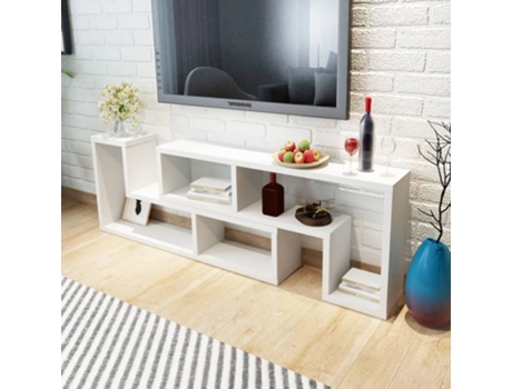 MAISON EXCLUSIVE - Mueble para TV en forma de L blanco