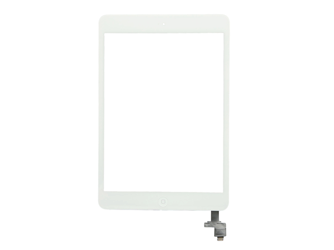 Digitadora De Tela Touch Para Mini 1 2 Vidro Temperado Substituição Com Botão E Adesivo Branco