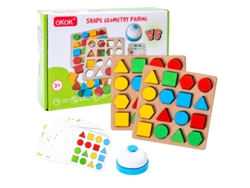 Juego De Emparejar Formas Geométricas De Madera, Juguetes Educativos Montessori Para Niños, Juegos Interactivos Para Toda La Familia.