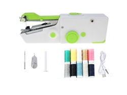 Máquina de coser portátil con herramienta para coser hilo, adecuada para viajes, hogar y principiantes, color verde Cuich