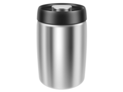Recipiente para café de 1200 ml en acero inoxidable 304 con sellado al vacío MDUG (plateado)