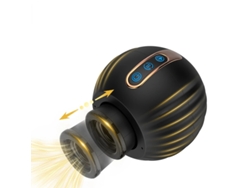 Masturbador giratorio telescópico completamente automático para hombres (negro) YIZHOOD