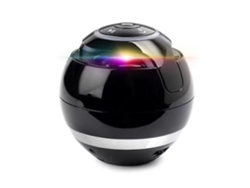 Mini altavoz Bluetooth inalámbrico portátil, subwoofer estéreo recargable con luz LED Yizhood (negro)