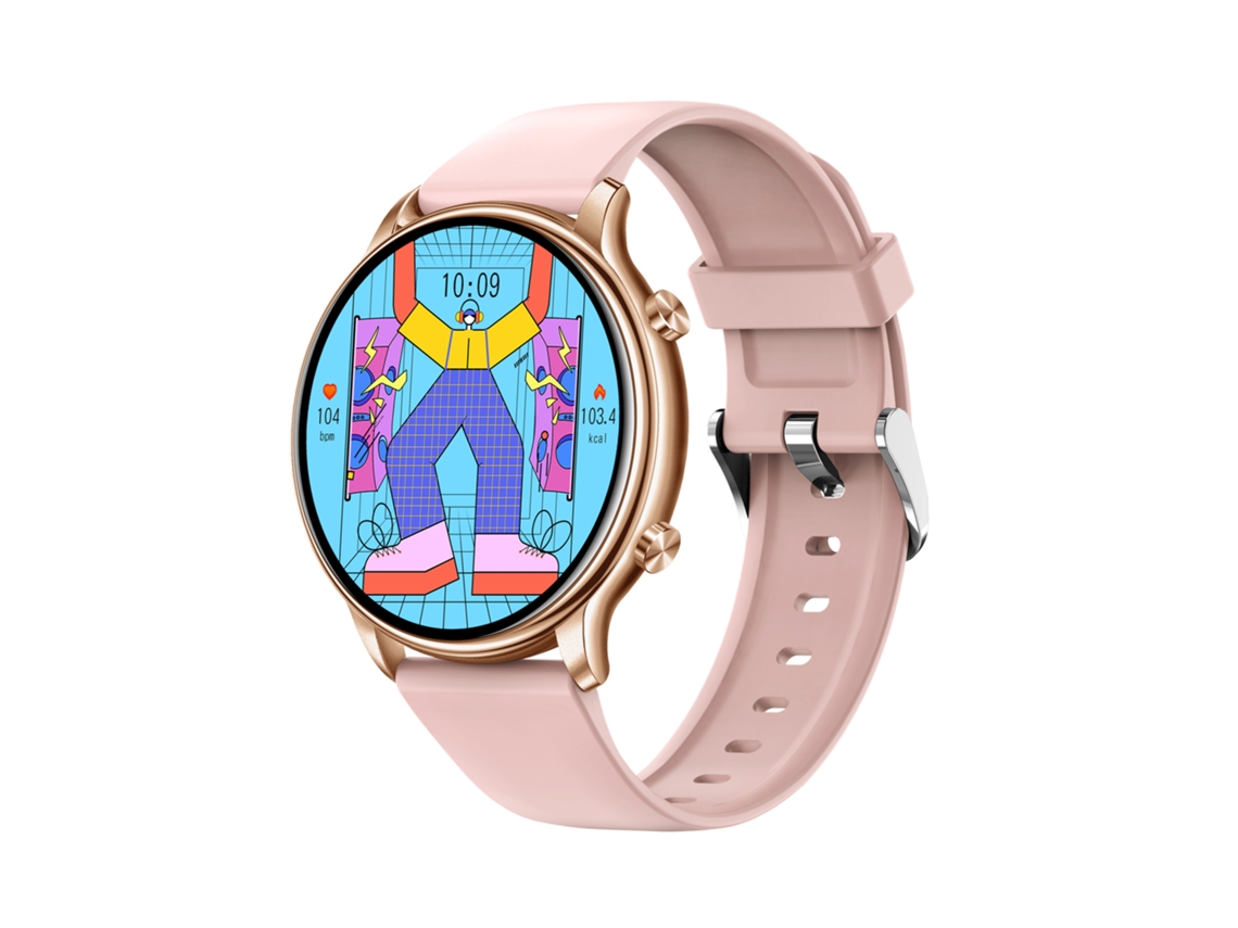 Smartwatch Y66 Dorado, 1.32", Bluetooth, Pulsera, Monitoreo de Pagos sin Conexión, Seguimiento de Ejercicio y Llamadas. Sfushos